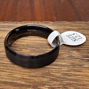 King Will Men's Band Ring Tungsten Size 12.5 Black 8mm